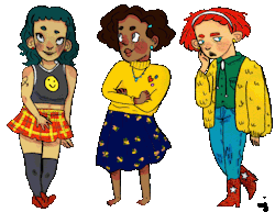 Nin-Art:  Some Cool Girls Standing On Your Blog