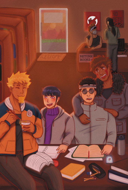 pastelyanpan: my final piece i did for the konoha high zine hosted by @teajikan-zines !! this was so