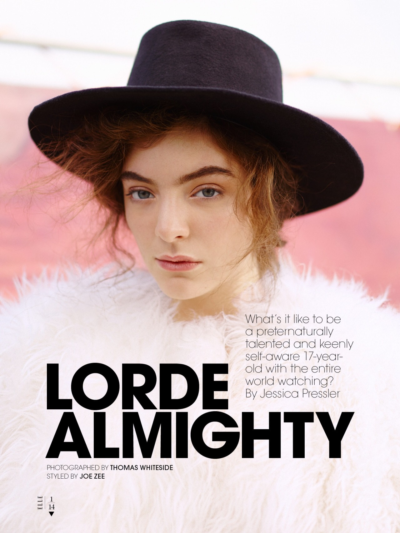 hilarityofsorts:  Part 1 of 2 L O R D E  A L M I G H T Y  //  ELLE Fashion Magazine //
