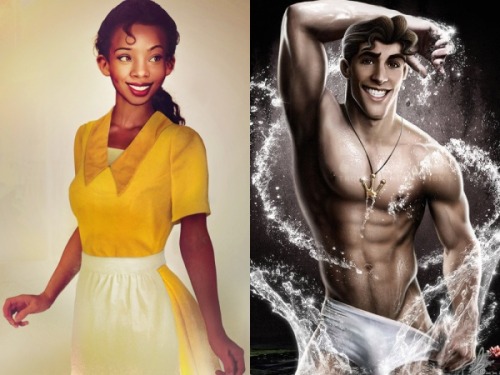 thegoddamazon:missmisandry:Two of my favorite Disney fan art series’, together at last.Jirka V