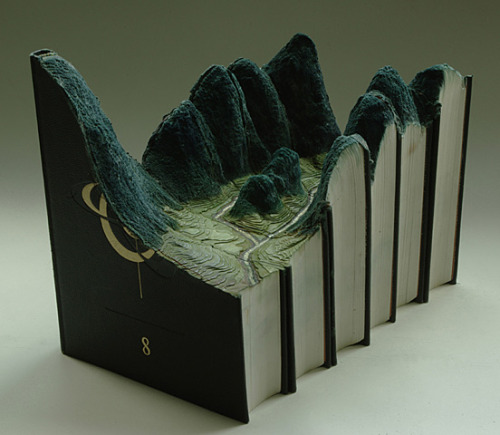 madmothmiko:  Carving Landscapes Out of Books by Guy Laramee