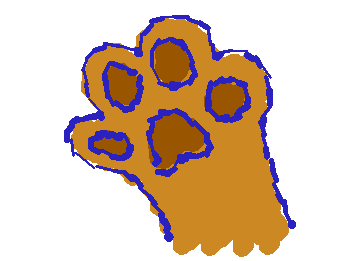 I Used Wigglypaint And Made Some Commemorative Paws To Remember The Great Boopening Long After It's Ended.