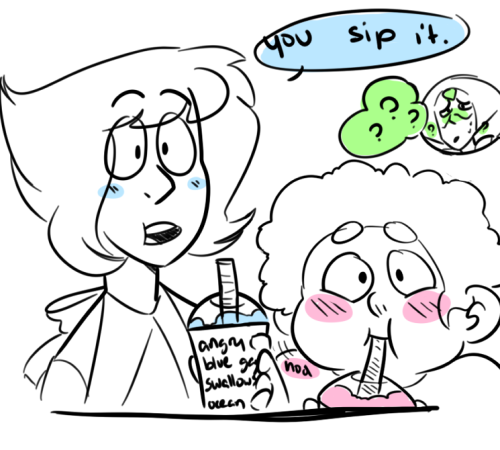 smolaroart:  they don’t have slushies on homeworld  <3 <3 <3