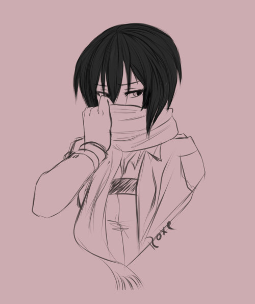 roxe-kun: Mikasa sketch cause reasons