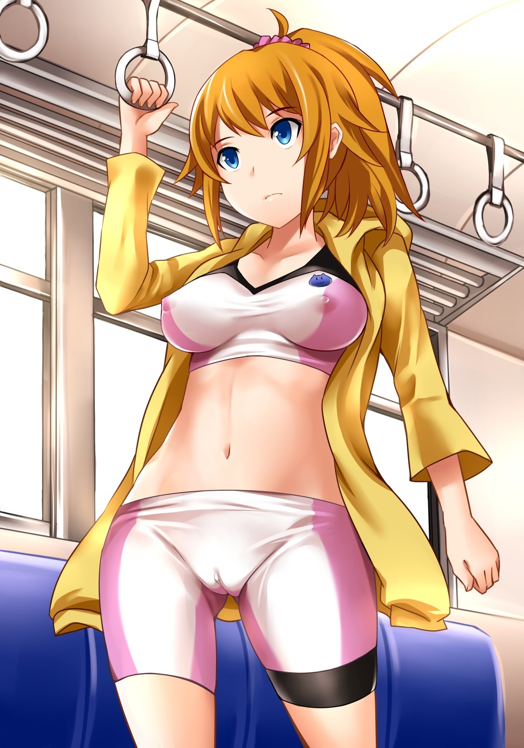 studiolewd:  「電車に乗るフミナ先輩」/「YOSHIMO」のイラスト [pixiv]