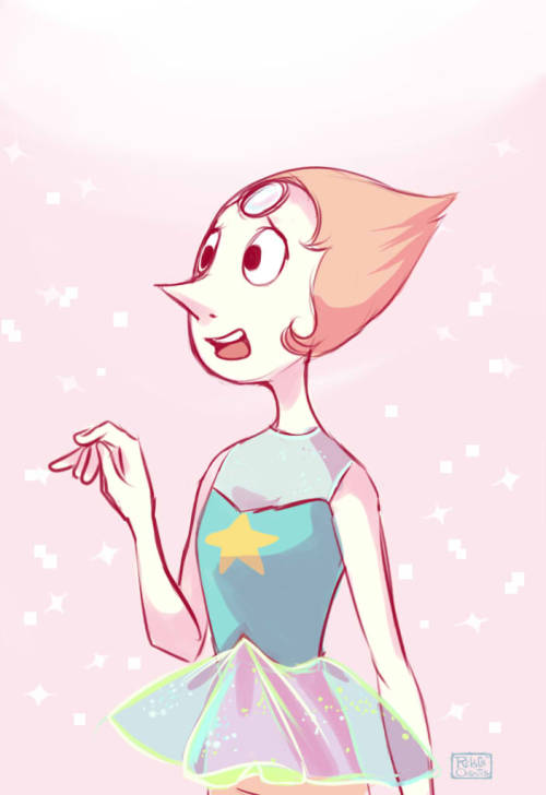 rebeoran:  I LOVE SU, is one of my favorite shows ever, just the meaning behind every episode is wonderful, the colors and backgrounds are awesome and the music is so relaxing and nice. Just a little fanart of Pearl, I’m so in love with her, so polite,