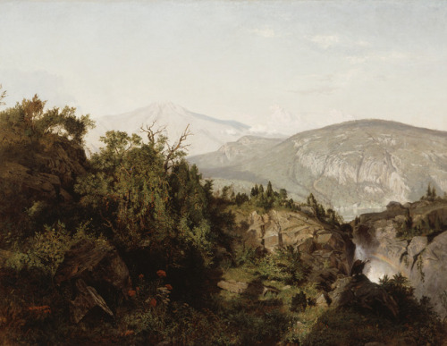 slam-american: In the Adirondack Mountains, William Trost Richards, 1857, Saint Louis Art Museum: Am