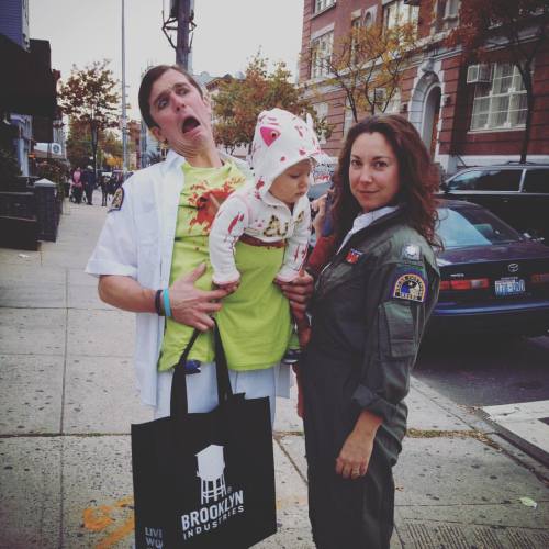 The cutest little chestburster you ever did see. #alien #ripley #familycostumes #squadgoals #hallowe