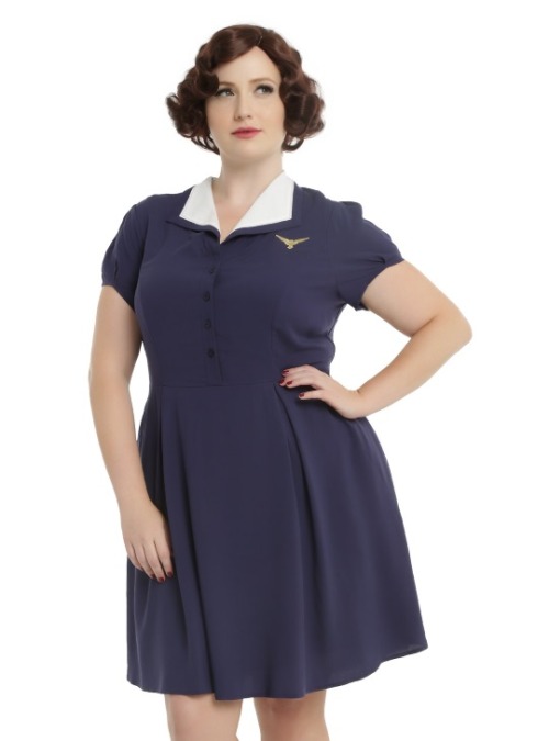 Women of Marvel Agent Carter Plus Size Dress from Hot Topic