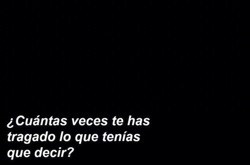Tú presencia me tranquiliza.