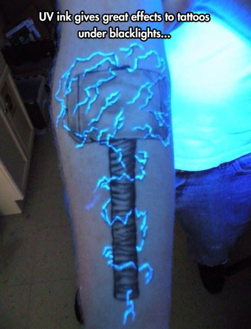 srsfunny:  UV Ink Tattoohttp://srsfunny.tumblr.com/