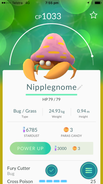 Officially my best ever Pokémon name.