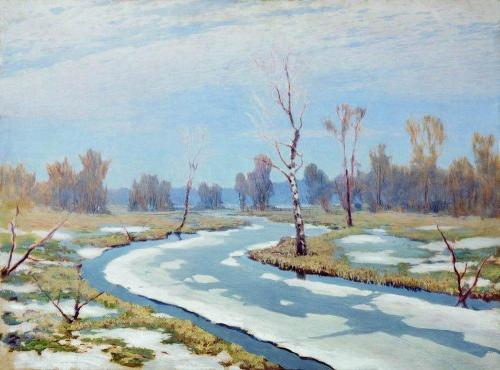 artist-kuindzhi: Early spring, 1895, Arkhip Kuindzhi