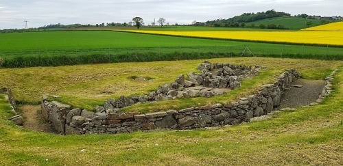 Ardestie Earth House, Angus, Scotland, 20.5.18.An exposed souterrain for a roundhouse settlement. Th