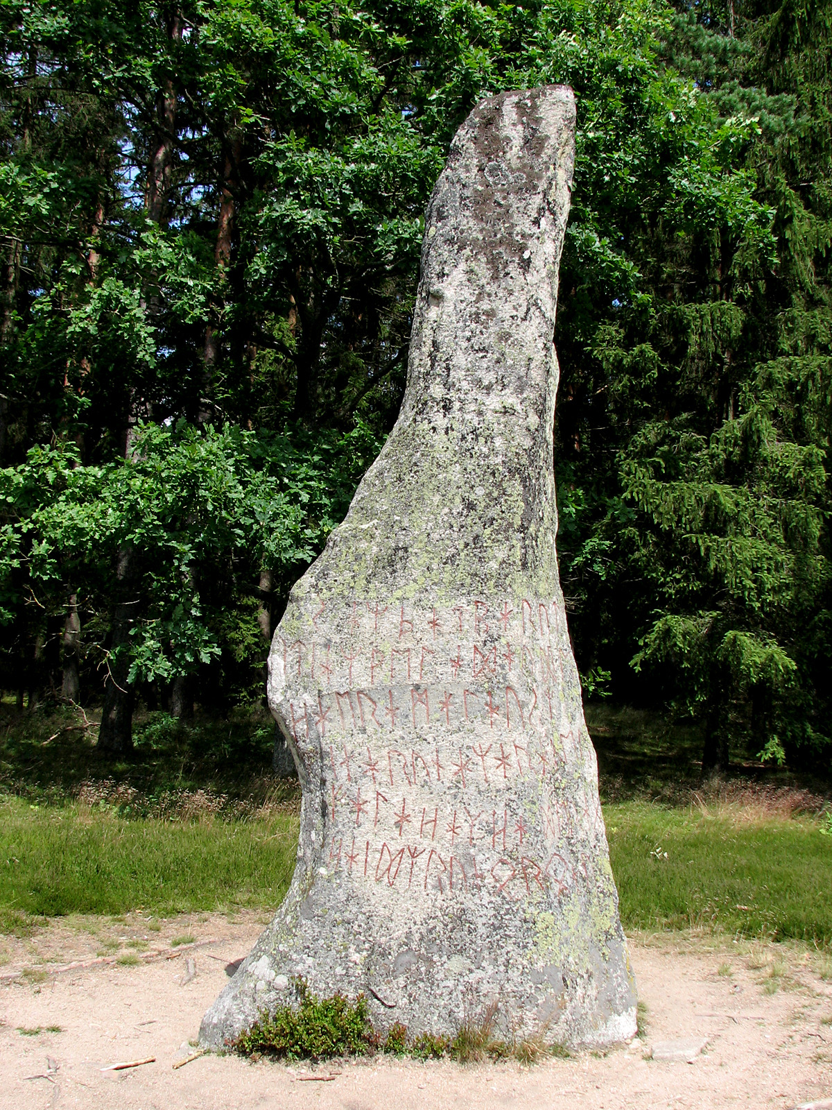 ANCIENT ART — The Björketorp Runestone, Blekinge, Sweden....