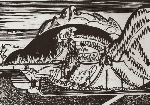 Ernst Ludwig Kirchner, Clavadel Mountain Seen from Frauenkirch, 1933