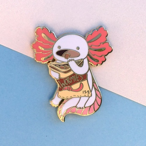 sosuperawesome: Axolotl Pins Jeileenart on Etsy See our #Etsy or #Enamel Pins tags