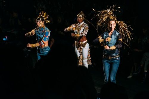 Day 1 of NYFW: Dance party on the runway! Desigual, September 2017.NYFW: The ShowsPhoto by Tumblr co