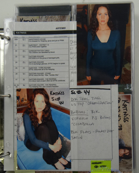 script-supervisor:  Dawn Gilliam continuity photographs - The Hunger games, dir. Gary Ross, 2012. 