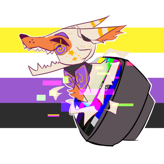 mushramoo — can i request nonbinary lolbit? ur art is so cool