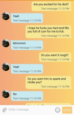 hotwifetexts:  hotutcouple4cock:  Mrs. Claus is off being a naughty little slut right now. Can’t wait for her to get home full of his cum for me to lick and then fuck her.   =-=-=-HotWifeTexts Comments-=-=-=My favorite part of this? You might find it