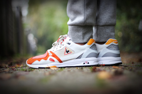 sweetsoles: Highs and Lows x Le Coq Sportif R1000 ‘White Swan’ (by ymor80)