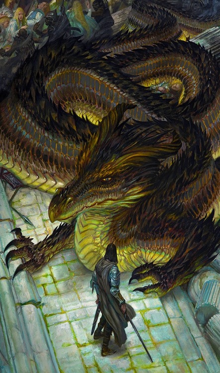 translucentmind: The Sack of Nargothrond, J.R.R. Tolkien's The Silmarillion // Donato Giancola