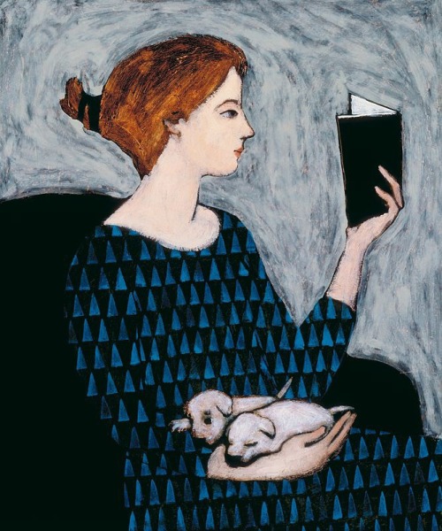 readingismyhustle:She Reads  ::  Brian T. Kershisnik 