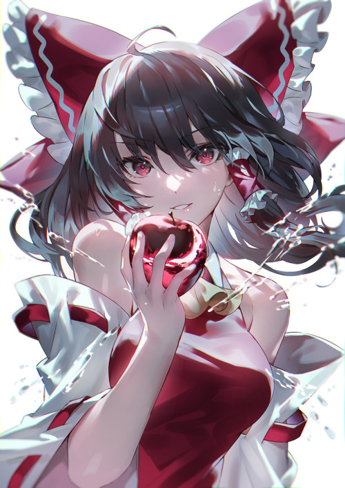 animepopheart:★ 【羽々斬】 「 レイマリ 」 ☆ ⊳ reimu / marisa (touhou project) ✔ republished w/permission ⊳ ⊳ fo