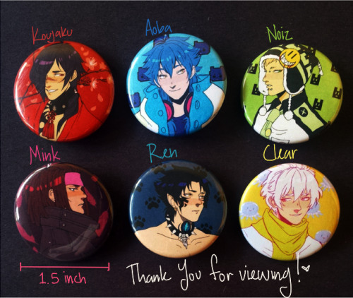 kauulii:  hey guys! im back with some dmmd buttons!! these are available on my storenvy for Ū a piece or บ for the entire set  ^^signal boosts are always appreciated!! 