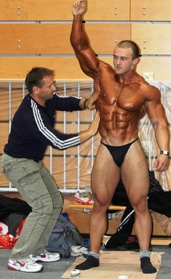 Excellent body, massive legs, in socks and posers, and cute too. I am alright with this.