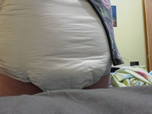 Got Diapeed Up In A Megamax XL With My Dino Training Pants. I'm Having An All Nighter Gaming Session