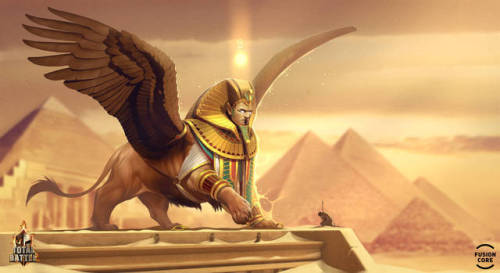 sphinx. winged eternity by GaudiBuendia 