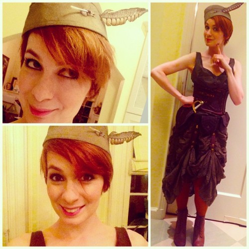 thisfeliciaday: Many thanks to Clockwork Couture for helping me make a Steampunk Peter Pan outfit! H
