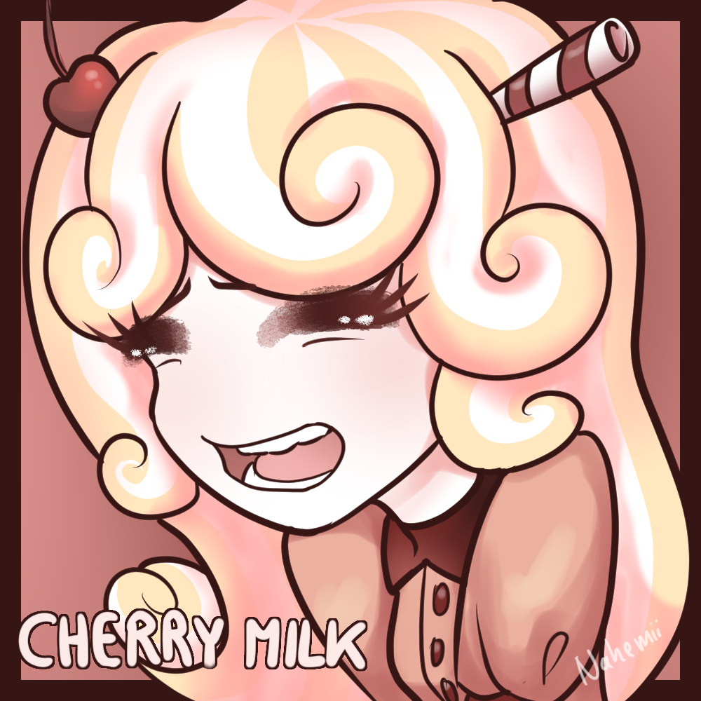 Cherry Milk. A new character I adopted :D
More about her here:
https://toyhou.se/5075668.cherry-milk