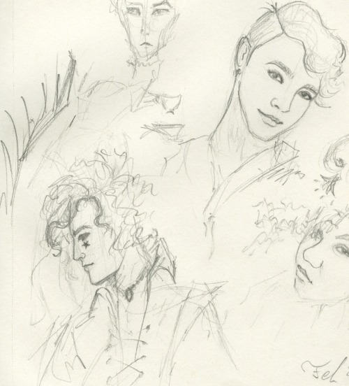 I filled the last few pages of my sketchbook last night! It’s 100 pages and I’ve had it since Octobe
