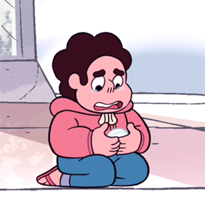 Steven&rsquo;s hands shaking in distress when he thought Pearl died is a small