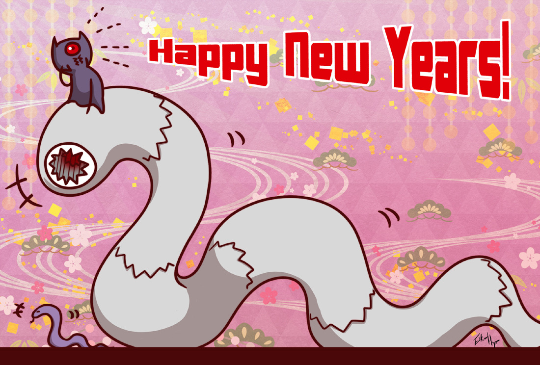 I finished the 2013 New Year&rsquo;s Card early, so I uploaded it! My 2012 was