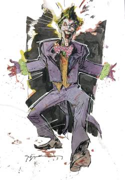 bear1na:  The Joker (iPad sketch) by Bill Sienkiewicz * 