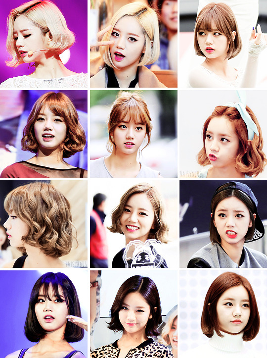 daisynous:  Hyeri’s bobs in 2014 