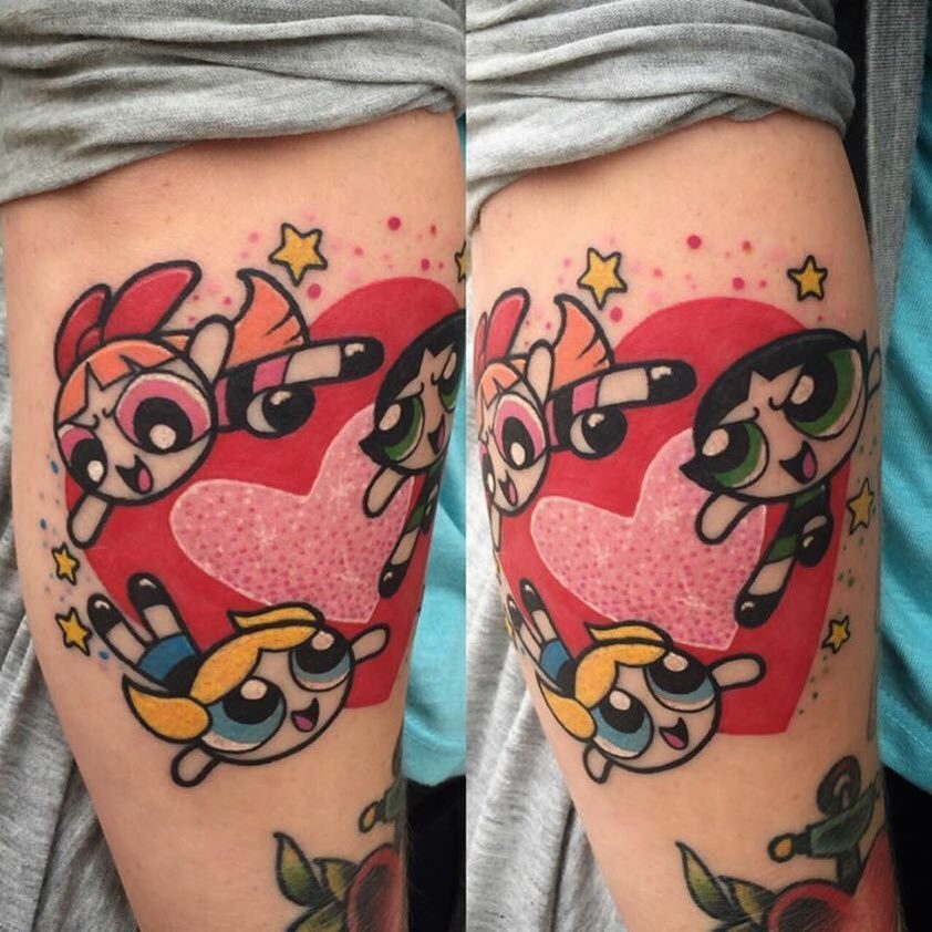 Shop The Powerpuff Girls tattoos online  Inkbox  SemiPermanent Tattoos