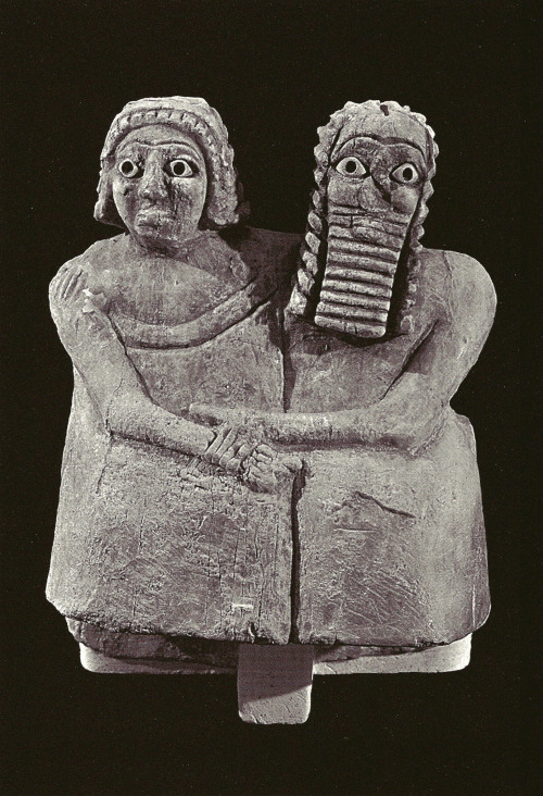 colleenrants:Sumerian devotional statues with shell and lapis lazuli eyes depicted royalty and other