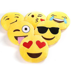 Emoji Pillows - 13 Most Popular Faces: Happy,