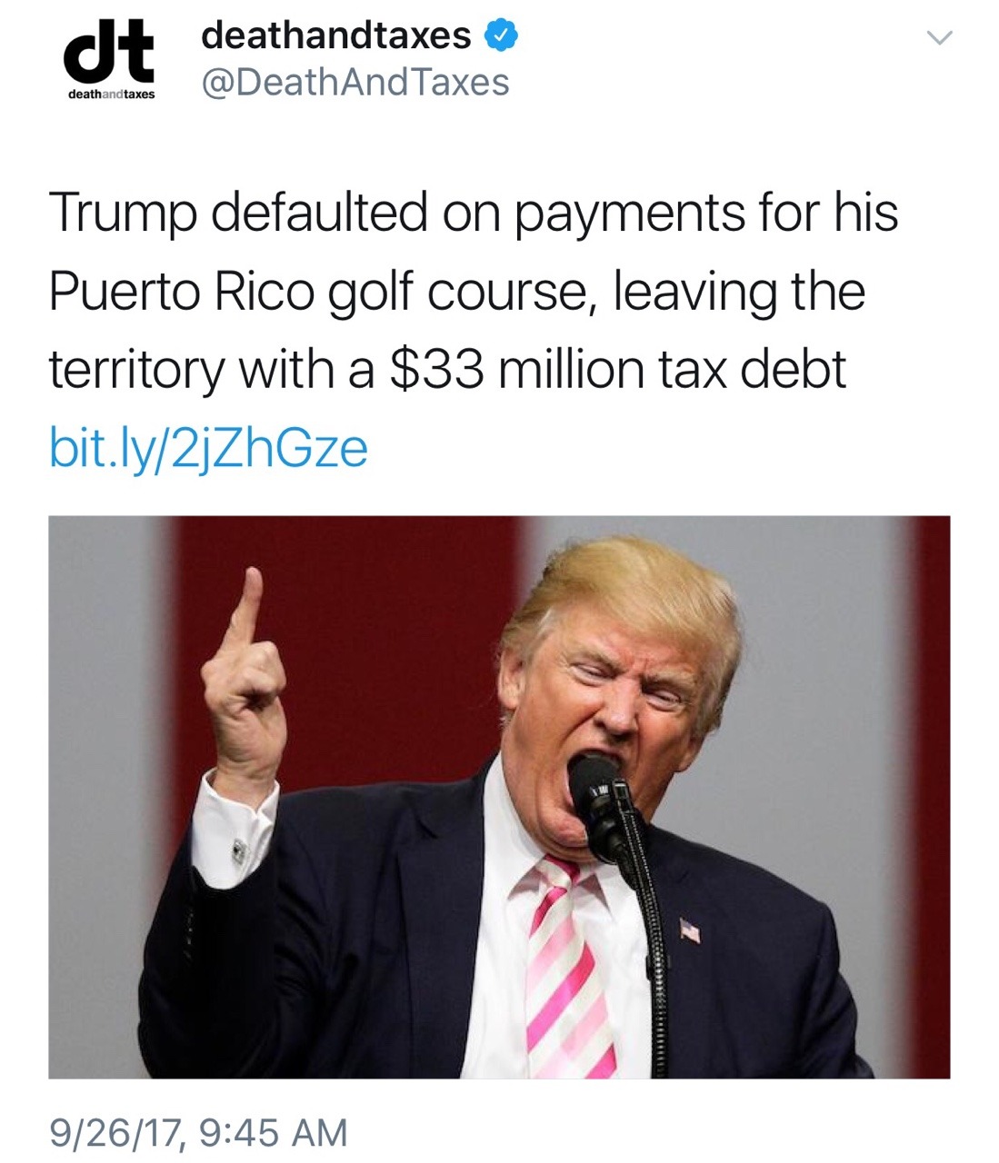odinsblog:  Wow. Donald jackass Trump really does not care about anyone who isn’t