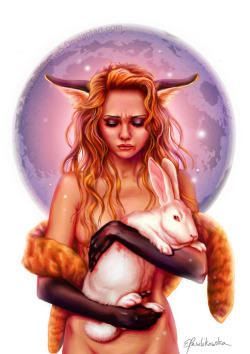 onanendlesspath:  Fox and a rabbit by EmiliaPaw5