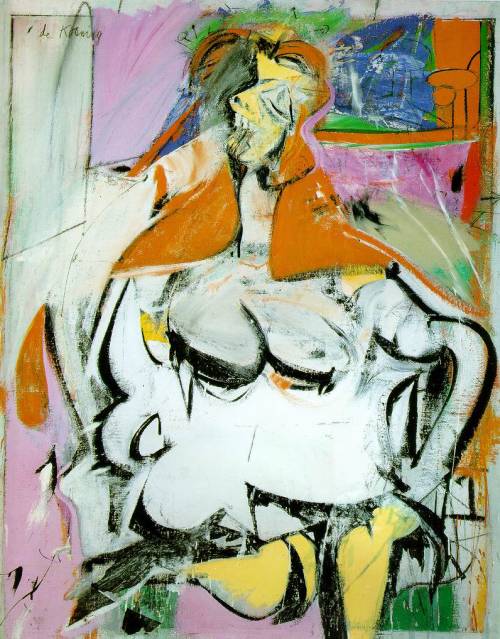 drawpaintprint:Willem de Kooning: Woman (1949)