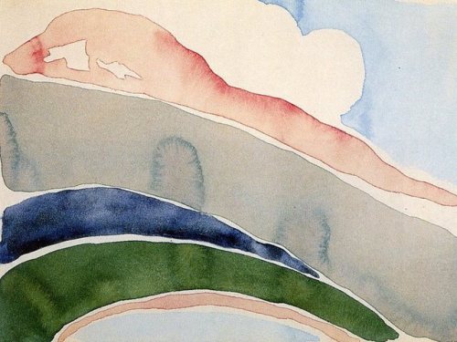 Georgia O'Keeffe, Mountains, 1917-1918Watercolor on papermore