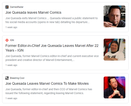  Regardless what i felt about One More Day, i congratulate Joe Quesada for the long run at Marvel, t