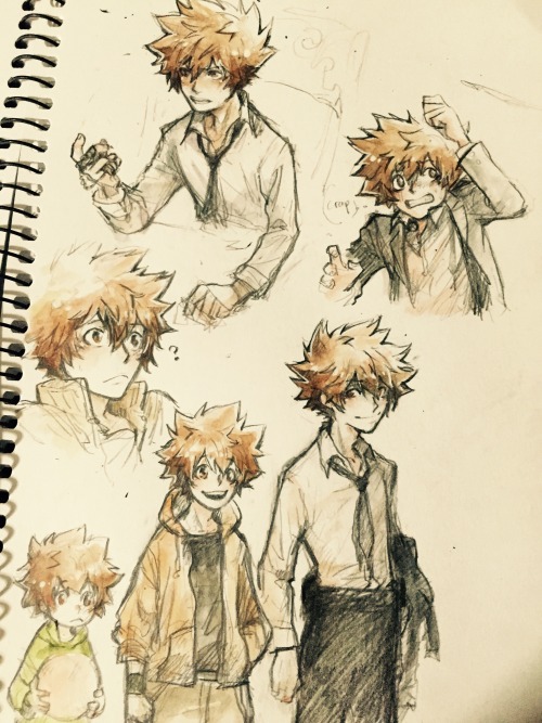 meltesh28:  my sketchbook is like 90% tsuna by now?? [sweats]here’s a bunch of older tsunas because