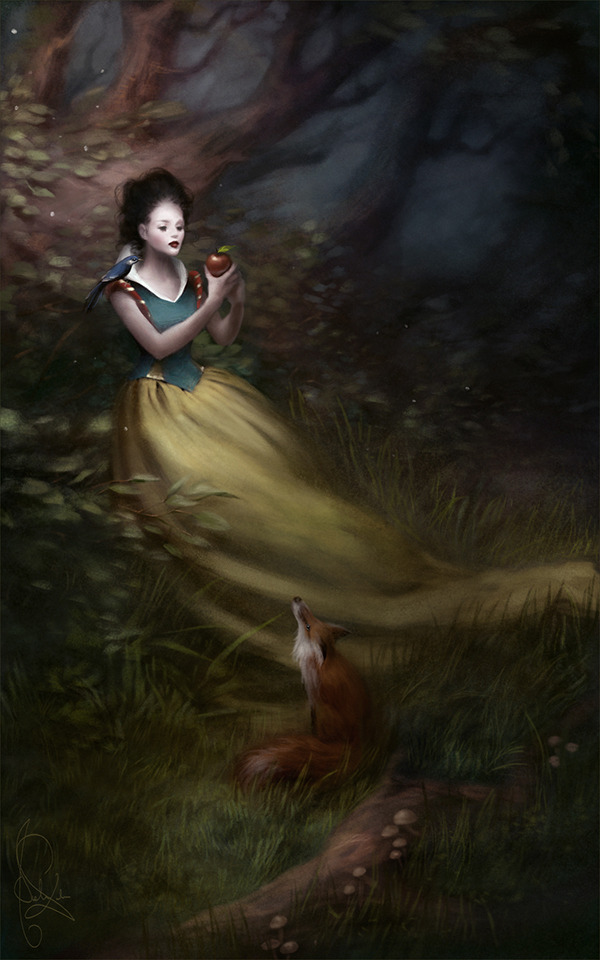 missharpersworld:elementk2:  Disney Princess Illustration Series - Mélanie Delon